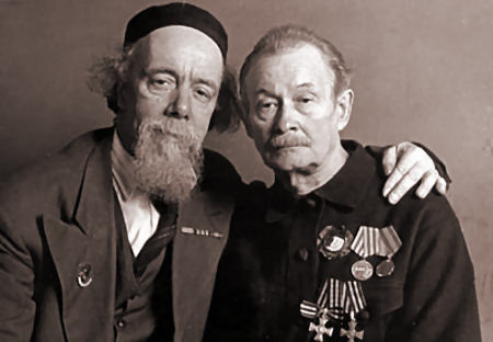 А.Ф. Котс и Ф.П. Федулов. 1950-е годы
